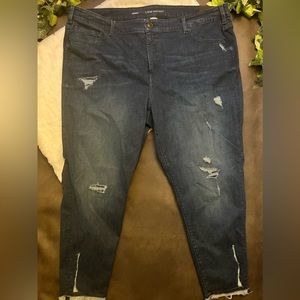 Lane Bryant Mid Rise Super Stretch Skinny Ankle Jeans 26